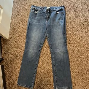 Straight leg/ boot cut jeans